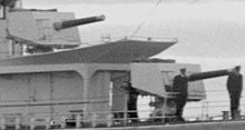 LA QF 4-inch Mk V guns on HMAS Waterhen circa 1930s HMAS Waterhen forward 4 inch guns SLV Green.jpg