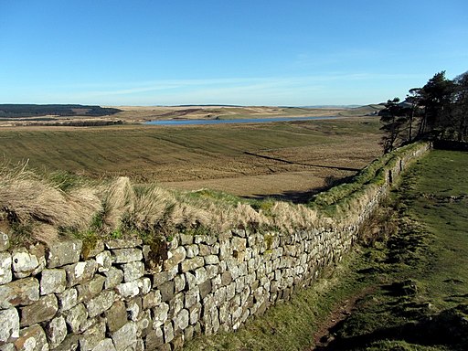 Hadrian's Wall at Housesteads Crags - geograph.org.uk - 3901061