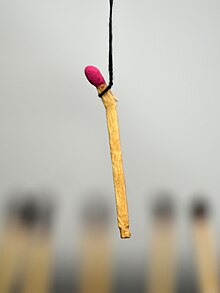 Symbolic representation of hanging using matches