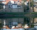 city wall a socket of a tower, which later received an half-timbered buildup. In front an little pond. It is a rest of the moat.