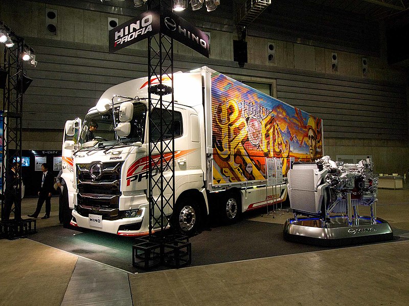 File:Hino Profia FW1EXHG and A09C Engine at Japan Truck Show 2018.jpg