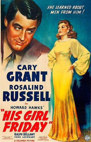 <i>His Girl Friday</i> 1940 film by Howard Hawks