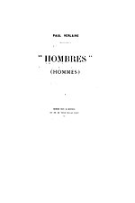 Vignette pour Hombres (Verlaine)