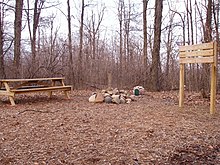 The cairn in the center marks the highpoint. Hoosier hill.JPG