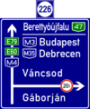 G-79 Vorwegweiser an Autobahnen und Schnellstraßen