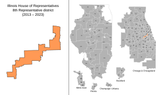 <span class="mw-page-title-main">Illinois's 8th House of Representatives district</span> American legislative district