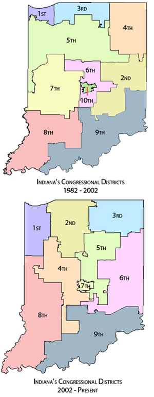 Indiana 5th District Map Indiana's 5Th Congressional District - Wikipedia