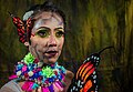 File:INDIAN BUTTERFLY DANCER WITH MAKEUP.jpg