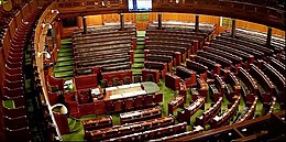 Inside Indian Parliament seating arrangment at Loksabha