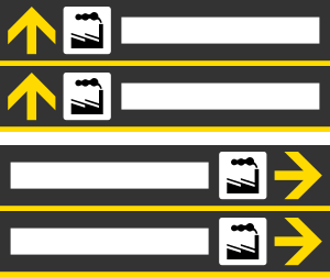 Italian traffic signs - direzione per le industrie.svg