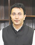 Thumbnail for File:Jitin Prasada assuming office as Minister of State, Road Transport and Highways (cropped).jpg