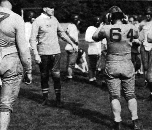 Jock Sutherland running a practice in 1935