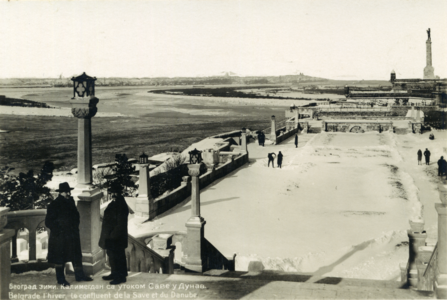 Степениште и шеталиште након реконструкције, зима 1928/29.