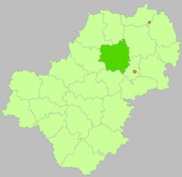 Districtul Dzeržinsky - Harta