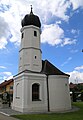 Wallfahrtskapelle (Liebfrauenkapelle), barock, um 1755/1759 neu erbaut, Zwiebelturm um 1797, Hofolding