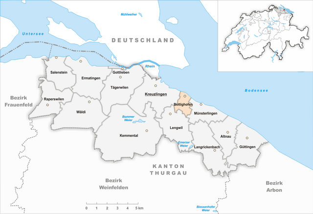 Bottighofen - Localizazion