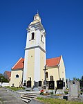 Catholic branch church hl.  Elisabeth with cemetery