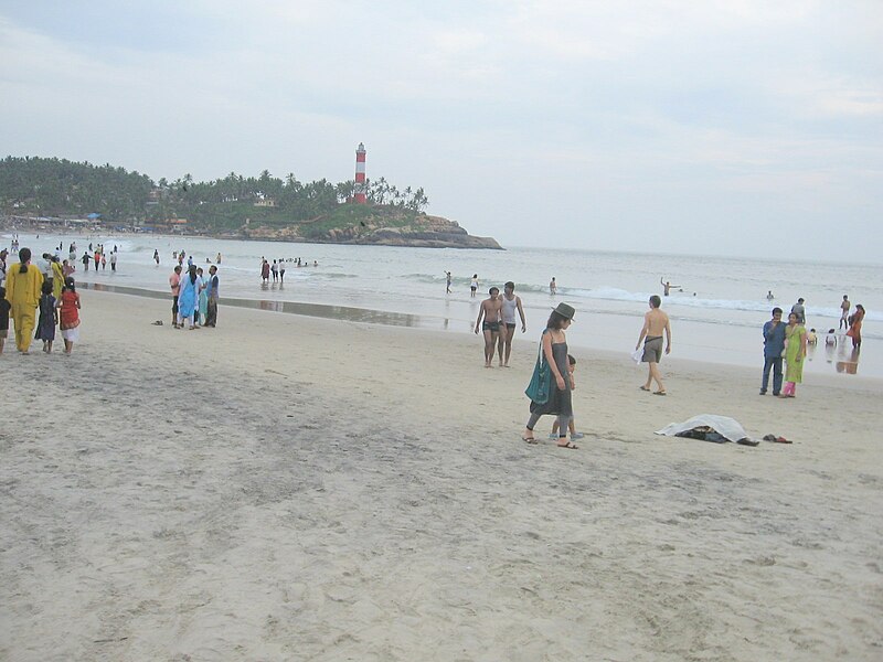 File:Kovalam Lighthouse Beach.JPG