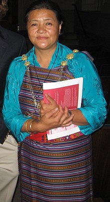 Bhutanese author Kunzang Choden Kunzang Choden.jpg