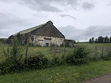 A shed at the Old Castle Works site which was earmarked for redevelopment Large shed by the B4304 (geograph 7417497).jpg