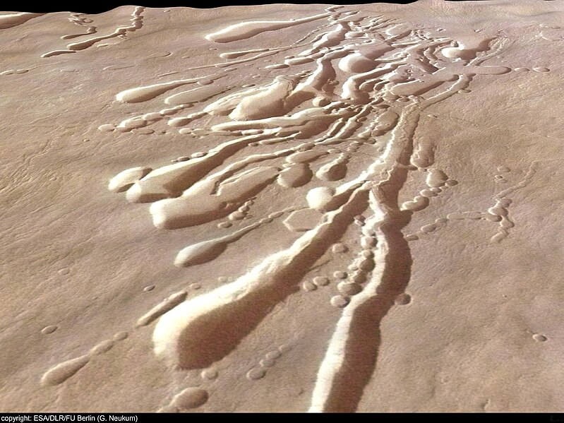 File:Lava tubes on Pavonis Mons, in perspective ESA217435.jpg