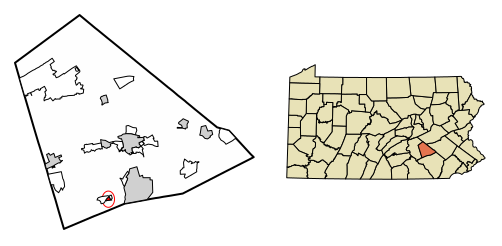 File:Lebanon County Pennsylvania Incorporated and Unincorporated areas Mount Gretna Highlighted.svg