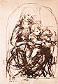 Leonardo da Vinci, Study for the Madonna of the Cat (recto).jpg