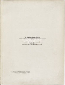 Les poésies de Stéphane Mallarmé (başlık sayfası) .jpg