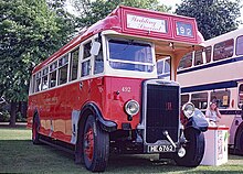 Yorkshire Traction 492 Leyland Tiger TS7 on display at Hillsborough Leyland Tiger TS7.jpg