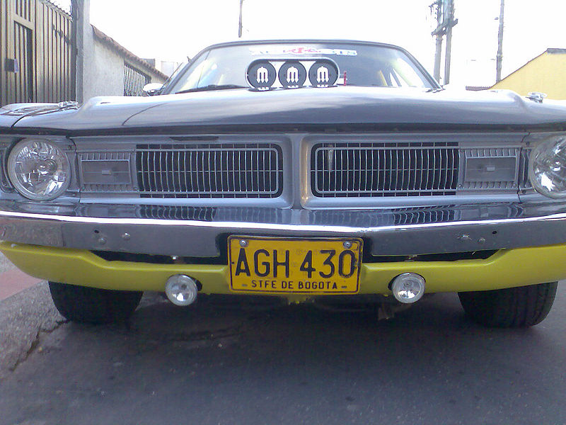 File:License plate Bogota.jpg