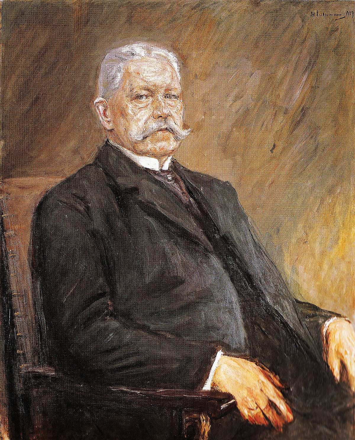 File Liebermann Portret Van Paul Von Hindenburg Jpg Wikimedia Commons