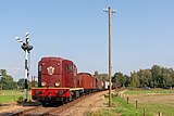 Loc 2459 met goederentrein van Apeldoorn VAM naar Beekbergen; 2 september 2018.