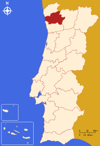Distretto di Braga – Localizzazione
