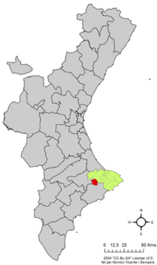 Localització de Castell de Castells respecte del País Valencià.png
