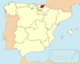 Situo de Provinco de Gipusko enkadre de Hispanio