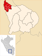 Location of the province Chincheros in Apurímac.svg