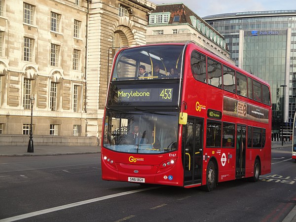 Go-Ahead London Alexander Dennis Enviro400 in November 2011