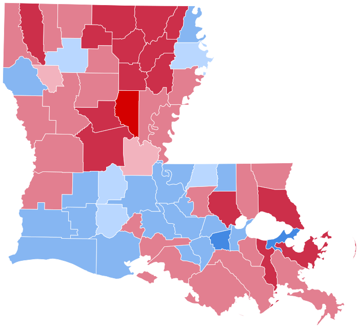 Louisiana Presidential Election Results 1988.svg