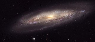 Messier 98 galaxy in the constellation Coma Berenices