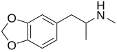 MDMA Molecule, the compound found in Ecstasy MDMA (simple).svg