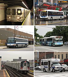 The New York City Transit Authority (trading as MTA New York City Transit) provides bus, subway, and paratransit service throughout New York City.