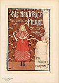 Poster for a toothpaste, published in Les Maîtres de l'Affiche