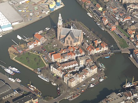 The Kerkeiland (Church island) from above.