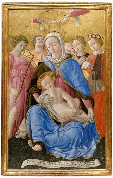 The Madonna of humility by Domenico di Bartolo 1433 has been described as one of the most innovative devotional images from the early Renaissance[35]