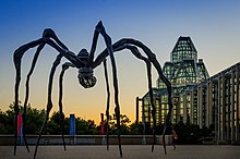 Maman by Louise Bourgeois, displayed outside the museum Maman Spider & Louise Bourgeois.jpg