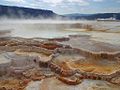 Vasques calcaires des Mammoth Hot Springs