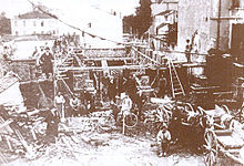 The Manaki Brothers studio after being bombed in 1916 Manaki Studio.jpg