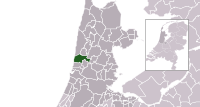 Castricums läge i Noord-Holland