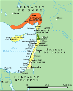 États latins d'Orient en 1240