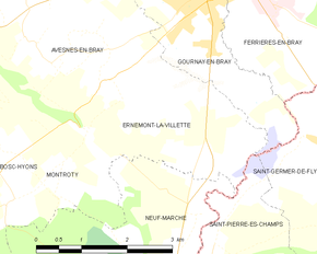 Poziția localității Ernemont-la-Villette